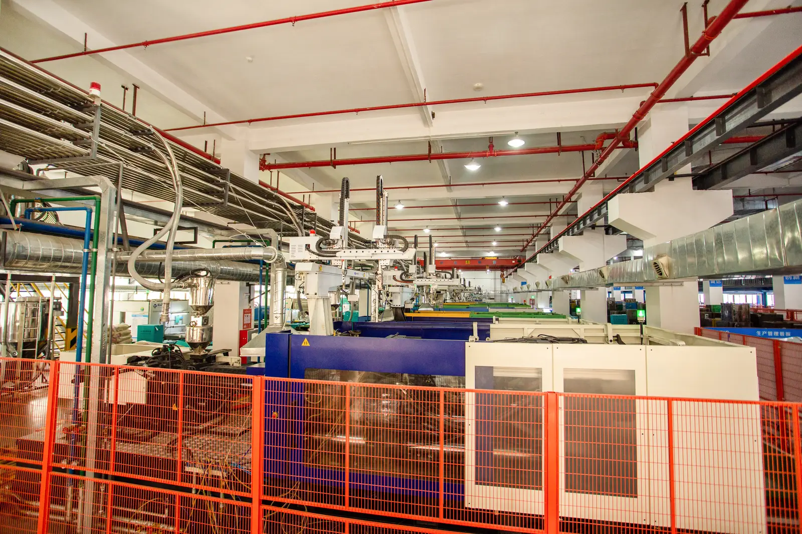 Injection molding department